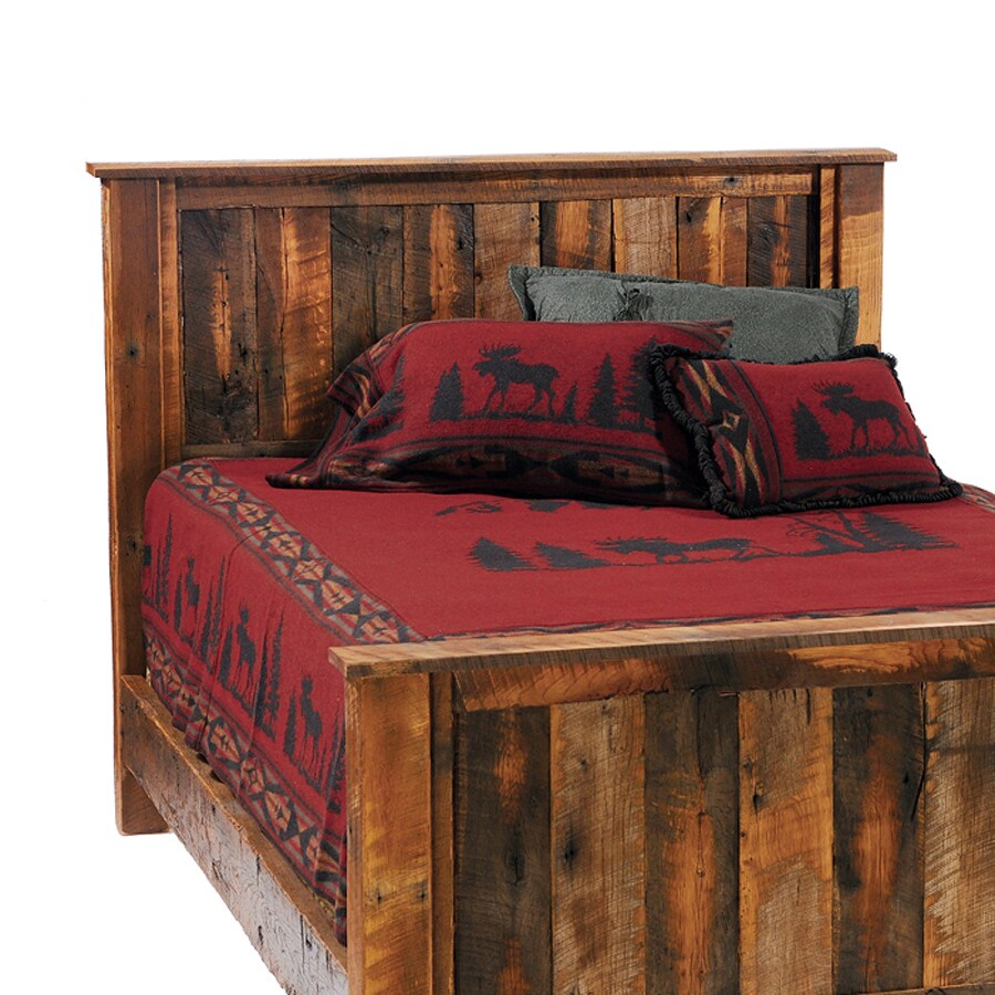 Fireside Lodge Furniture Barnwood Queen Headboard in the Headboards