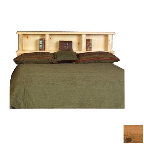 Viking Industries Northwoods Honey Pine King Headboard in the