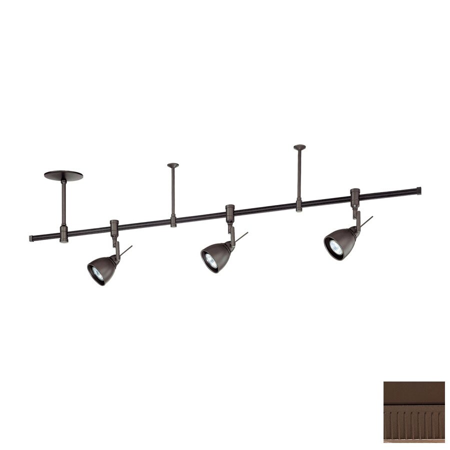 Shop Kendal Lighting 3Light 48in OilRubbed Bronze Flexible Track