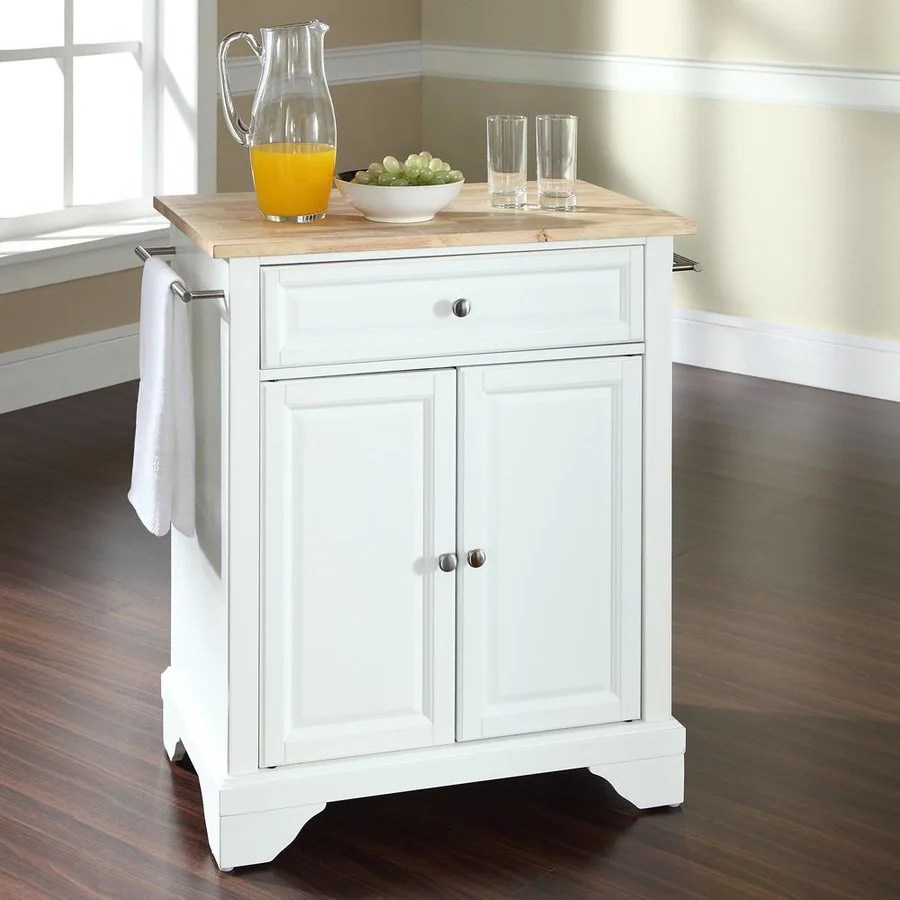 Crosley Furniture White Craftsman Kitchen Island at