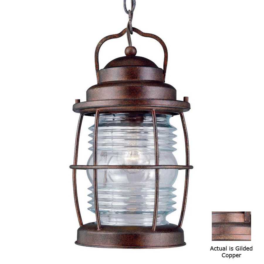 Shop Kenroy Home Beacon 13in Gilded Copper Hardwired Outdoor Pendant