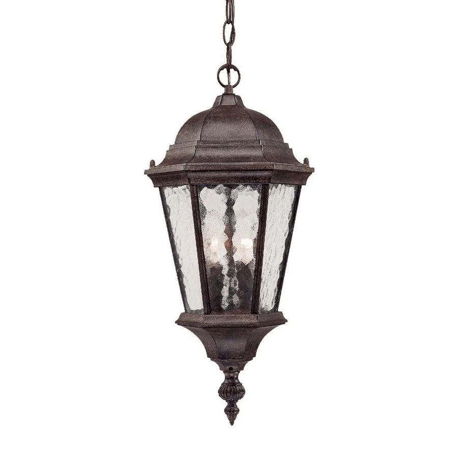 Shop Acclaim Lighting Telfair 20in H Black Outdoor Pendant Light at