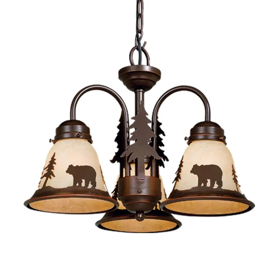 Shop Cascadia Lighting Bozeman 3Light Burnished Bronze Incandescent