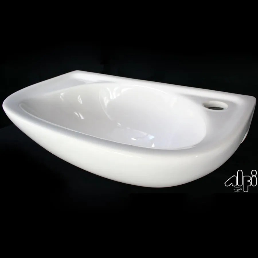 Shop ALFI brand White WallMount Rectangular Bathroom Sink at