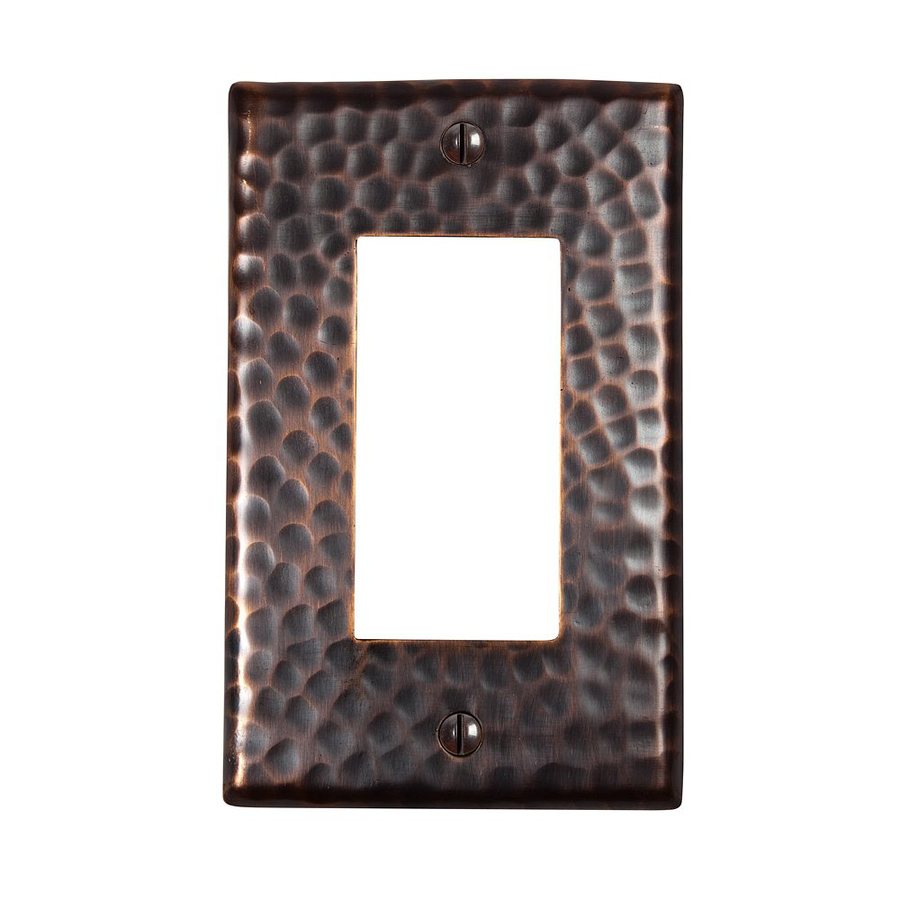 The Copper Factory Artisan 1Gang Antique Copper Single Wall Plate at