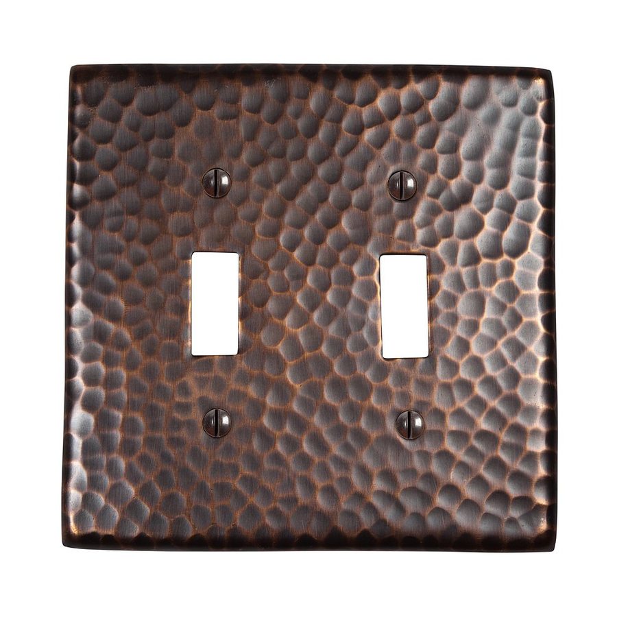 Shop The Copper Factory Artisan 2Gang Antique Copper Double Toggle