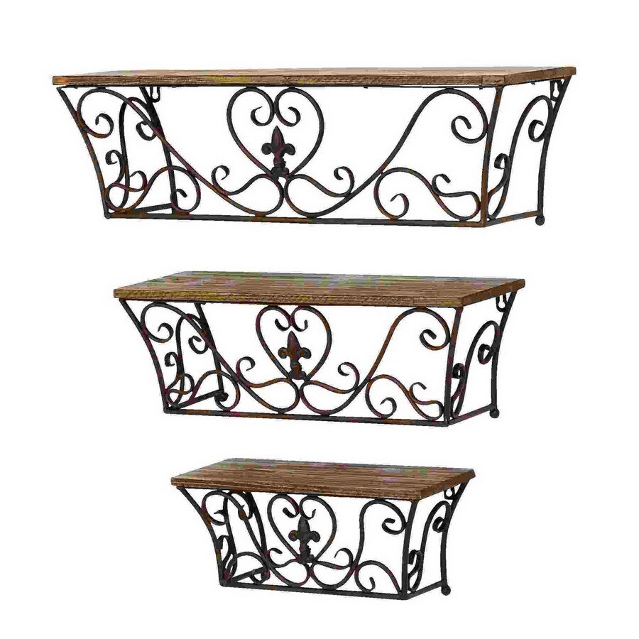 Shop Woodland Imports 15in W x 6in H x 6in D Wood Wall Mounted