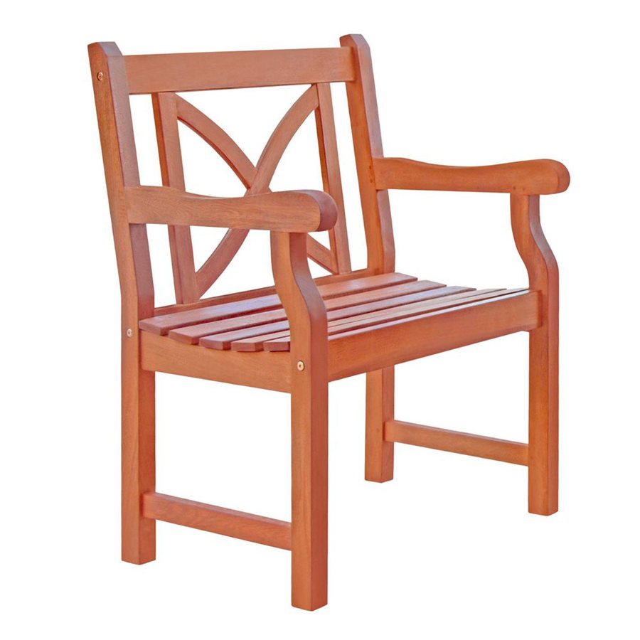 VIFAH Balthazar Eucalyptus Patio Dining Chair at