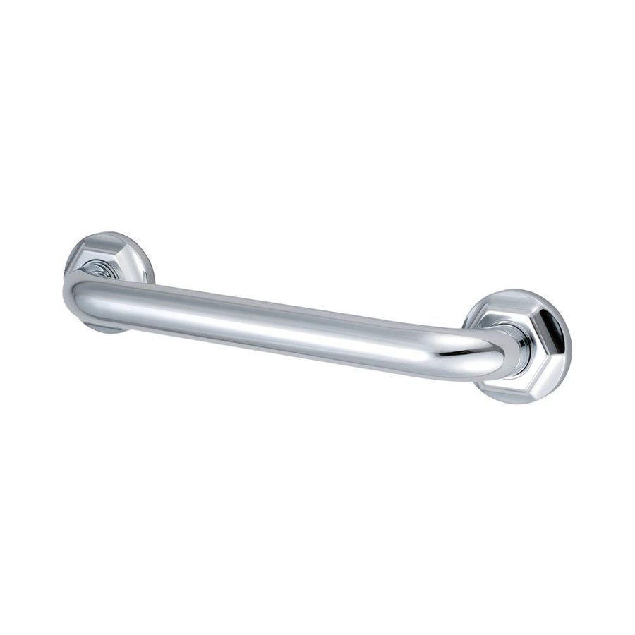 Elements of Design 16in Chrome Wall Mount Grab Bar in the Grab Bars