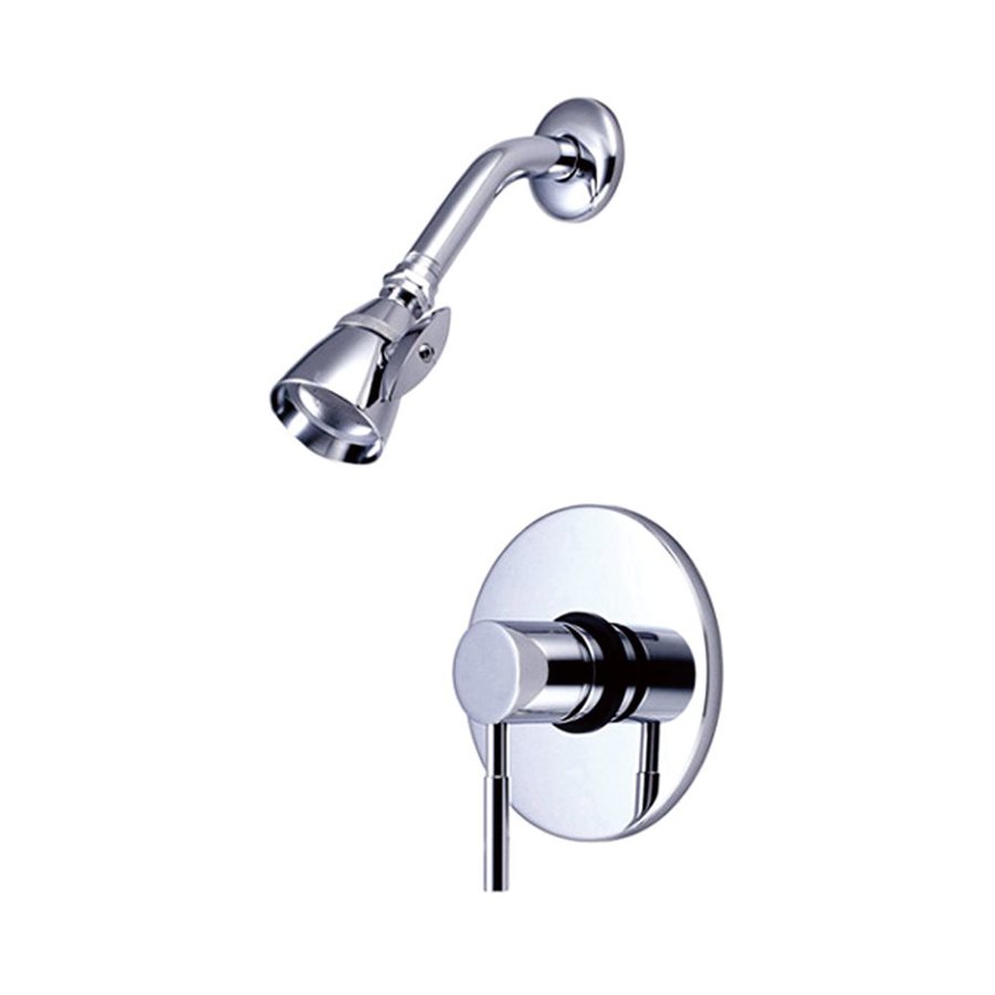 Elements of Design Concord Chrome 1Handle Shower Faucet with Valve at