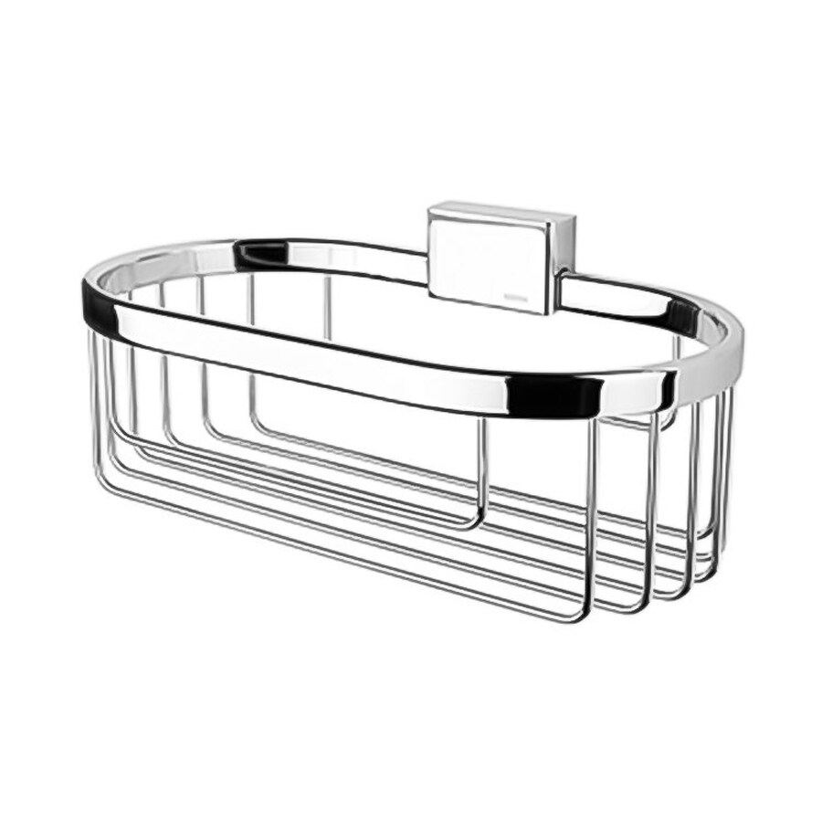 Nameeks 3.58in H Suction Cup Solid Brass Hanging Shower Caddy at