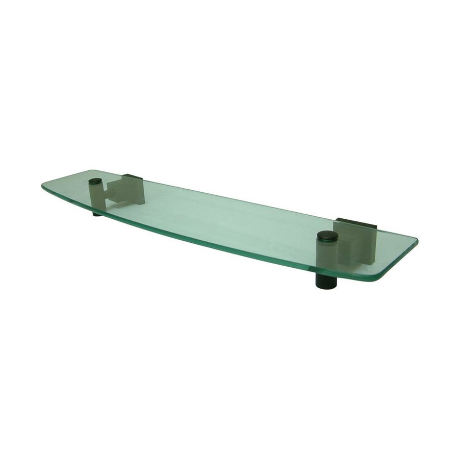 Elements of Design Claremont Oil Rubbed Bronze and Glass Bathroom Shelf