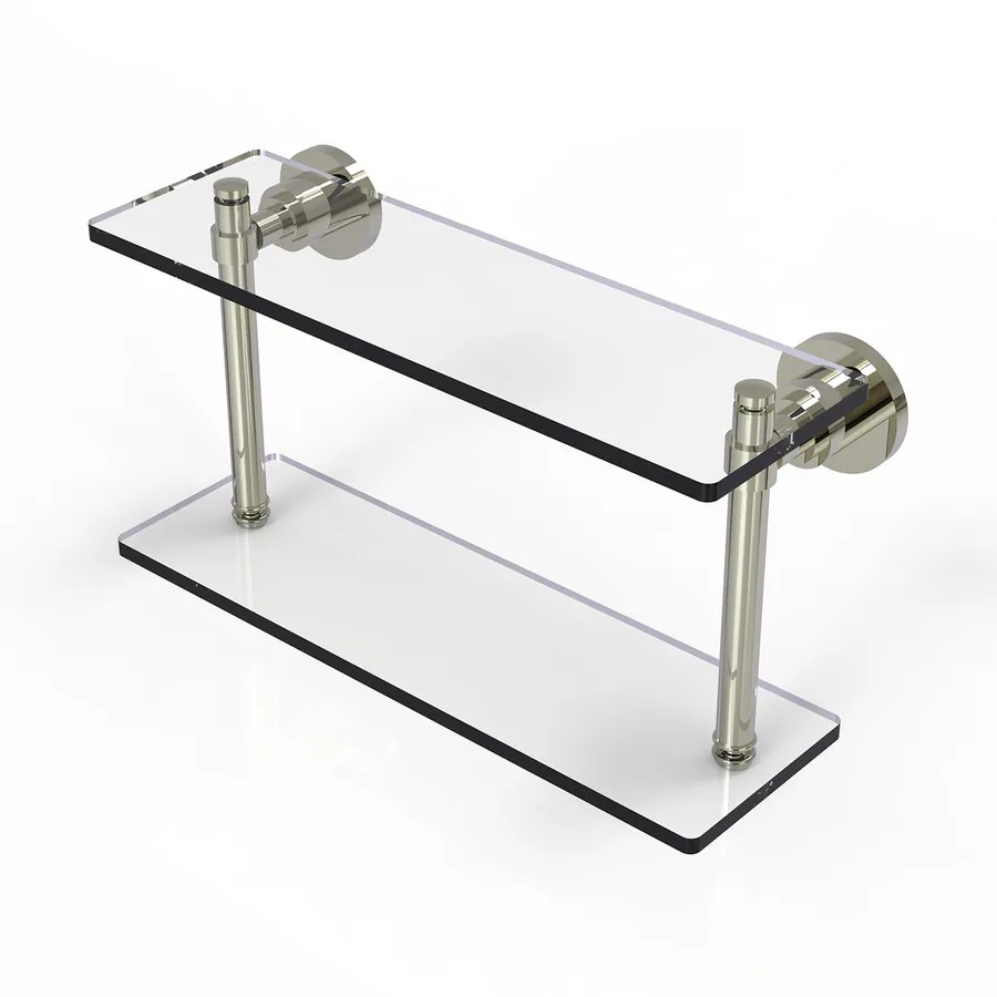 Shop Allied Brass Washington Square 2Tier Polished Nickel Brass