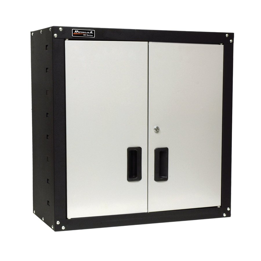 Homak Garage 26.75in W x 26.875in H x 12in D Steel Wallmount Garage