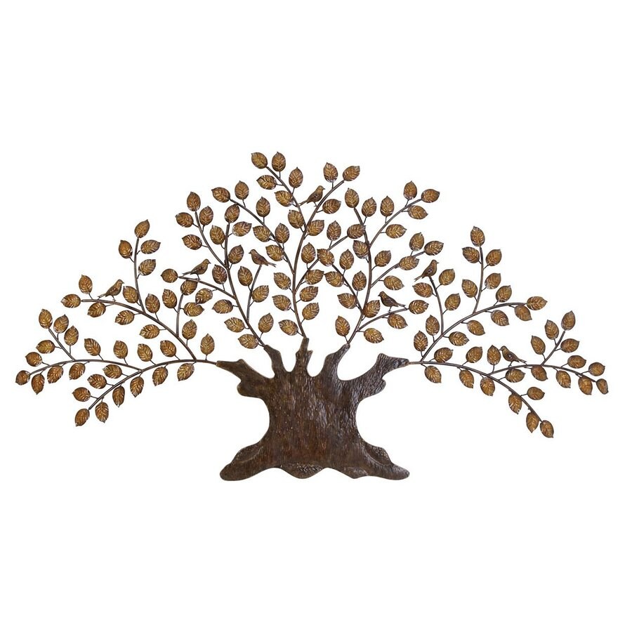 Shop Woodland Imports 75in W x 41in H Frameless Metal Tree 3D Wall