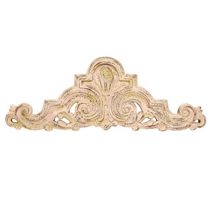 Woodland Imports Architectural Floral Wall Pediment at