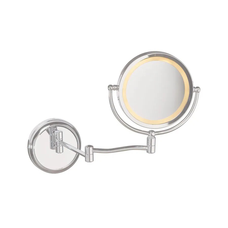 Dainolite Lighting Chrome Magnifying WallMounted Vanity Mirror Light