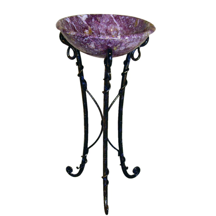 Yosemite Home Decor Stone Products 31in H Bronze Iron Pedestal Sink Base at