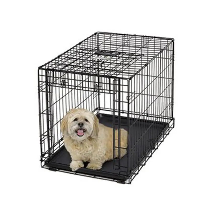 midwest pets 2.5ft x 1.8ft x 2ft Black Collapsible Plastic and Wire