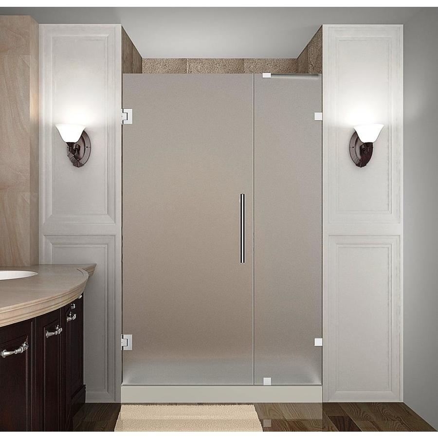 Aston Nautis 40 in. x 72 in. Completely Frameless Hinged