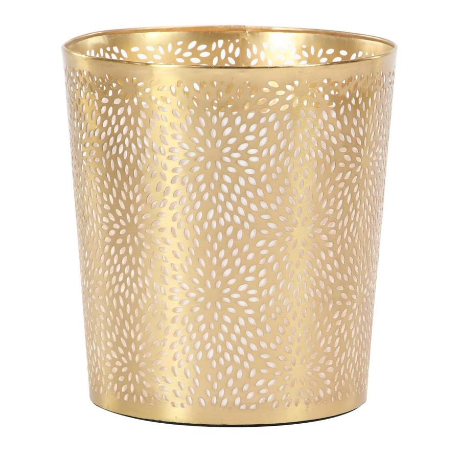 CosmoLiving by Cosmopolitan Small Round Glam Style Metallic Gold