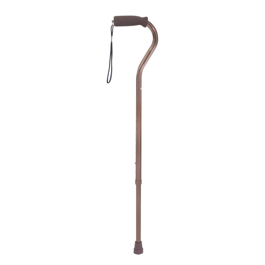 Essential Medical Supply Endurance Offset Handle Cane in Bronze in the