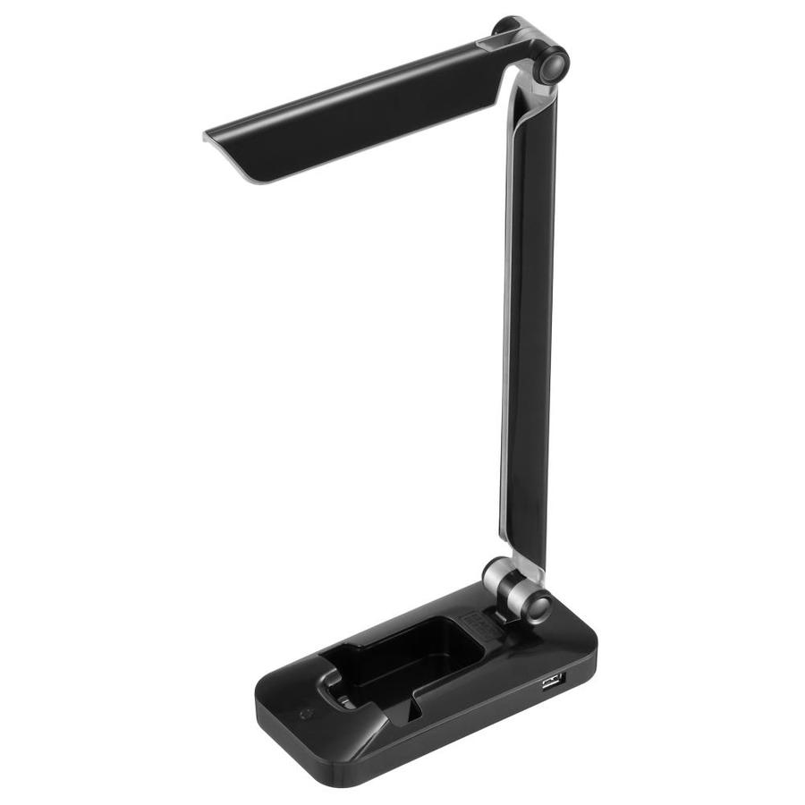 BLACK+DECKER PureOptics LED 16in Adjustable Black Touch Desk Lamp with