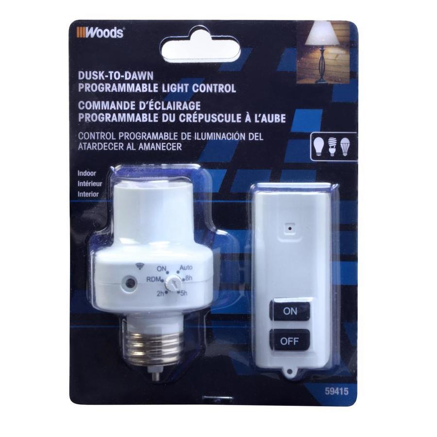 Woods 258 Hour Photocell Control Light Socket Timer with Wireless