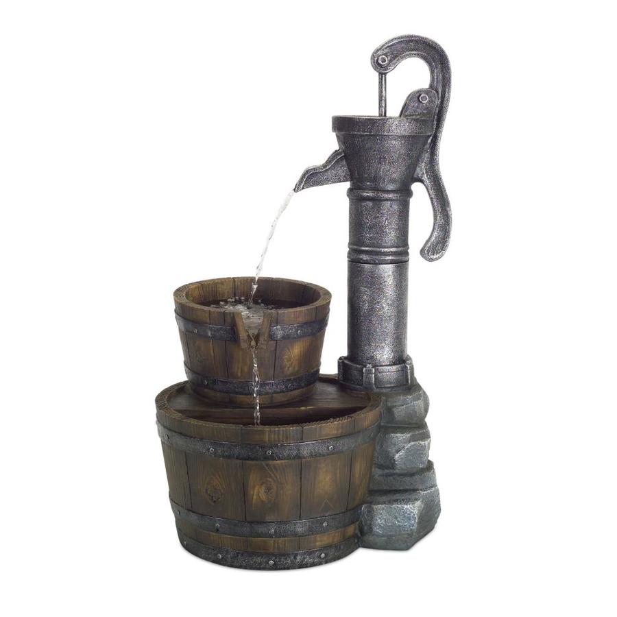 Water Pump Fountain 28.5inH Resin in the Outdoor Fountains department at