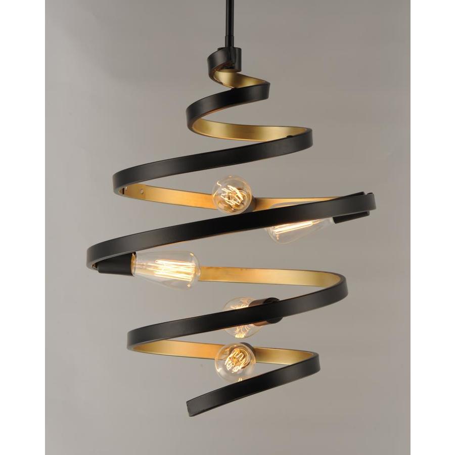 Maxim Lighting Twister Black/Gold Modern/Contemporary Clear Glass