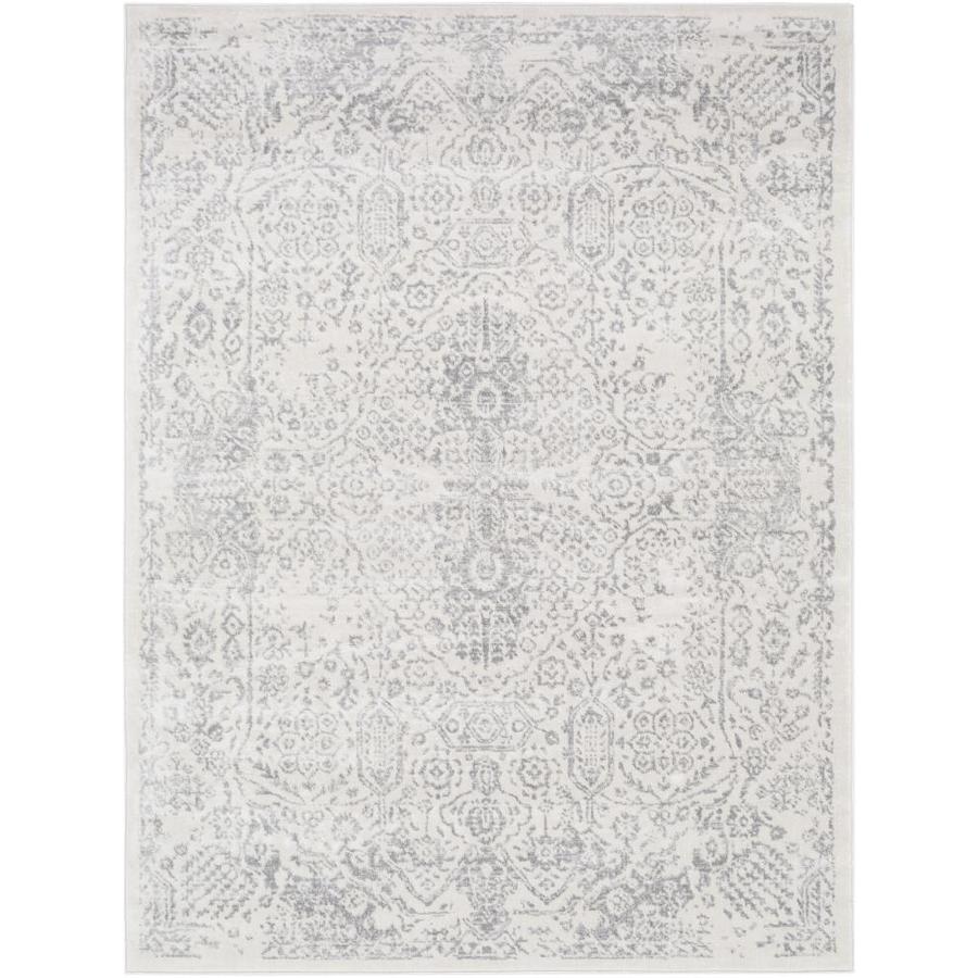 Surya Roma 7 ft. 10 in. x 10 ft. Traditional Area Rug in Medium Gray in