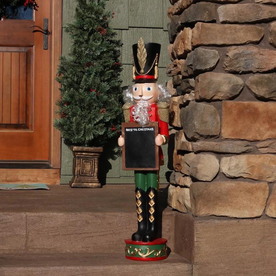 Sunnydaze Decor Friedrich the Nutcracker with Sign Indoor/Outdoor