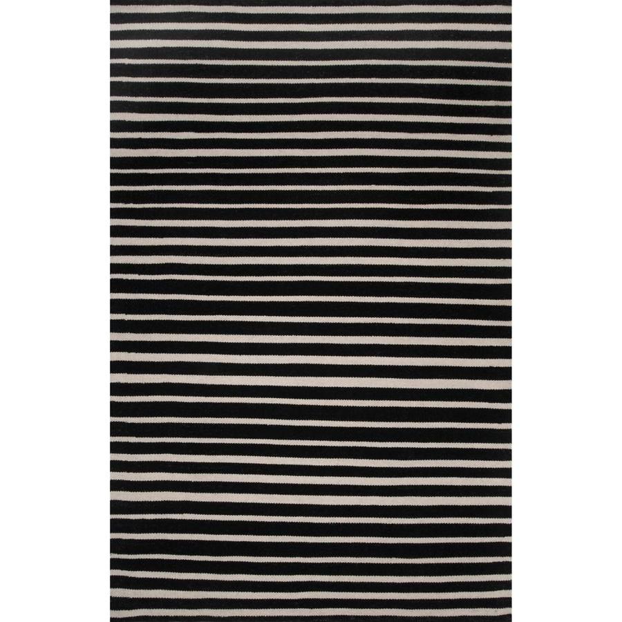 Striped Area Rugs 9 X 12 nuLOOM Striped 9 x 12 Black Indoor Stripe Area Rug in the Rugs