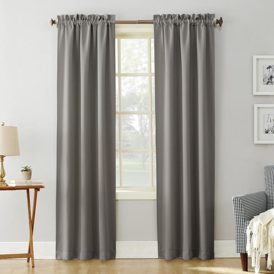 Sun Zero Sun Zero Bernard 63in Curtain Panel in Gray in the Curtains