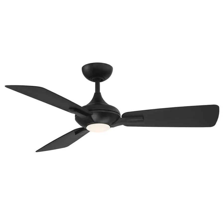 Modern Forms Mykonos 52in Matte Black LED Indoor/Outdoor Smart Ceiling
