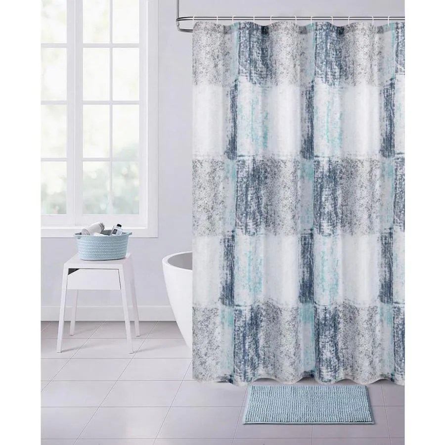 Silver Shower Curtains & Liners at