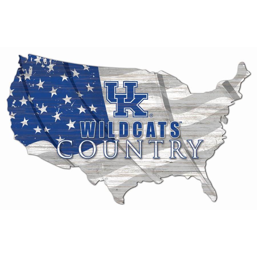 Fan Creations University of Kentucky USA Shape Flag Cutout in the Wall