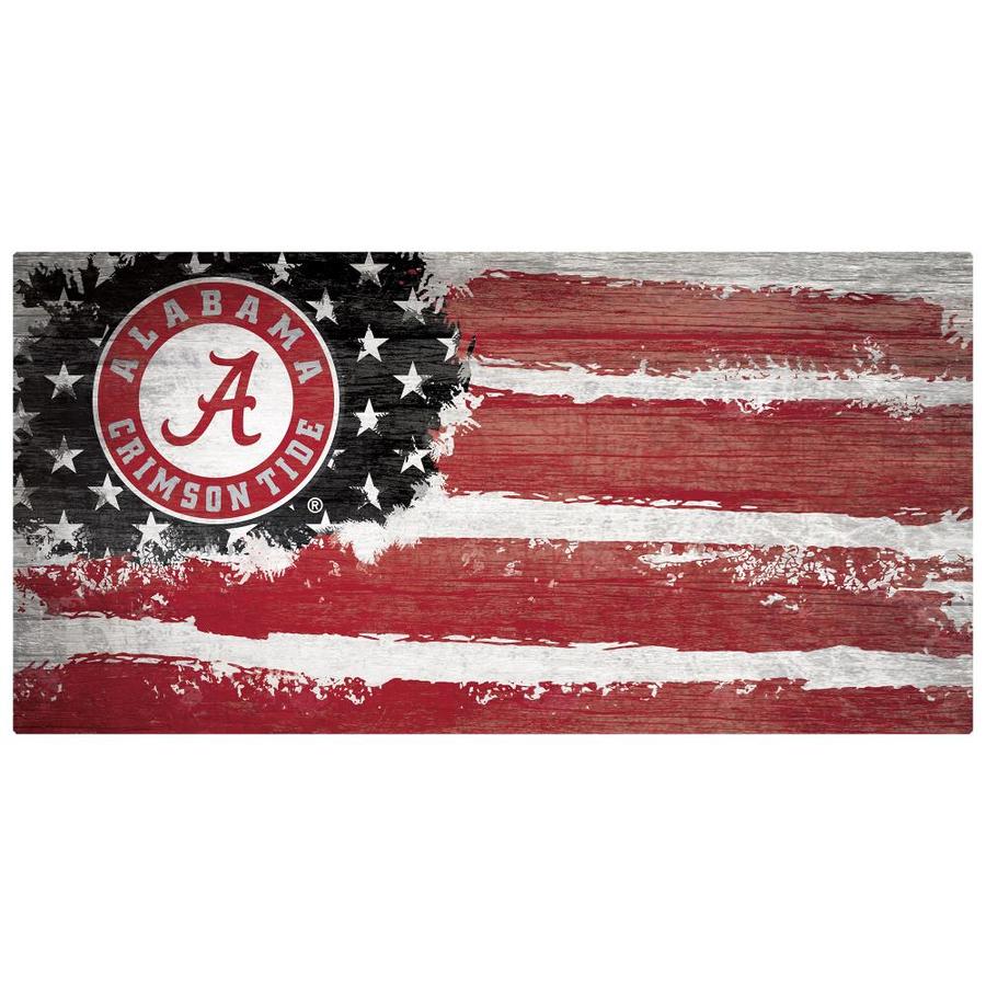 Fan Creations University of Alabama Flag 6x12 Sign in the Wall Art