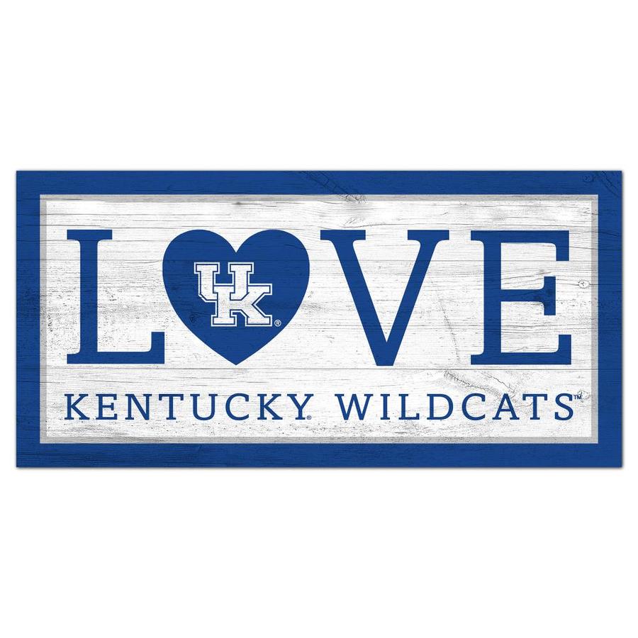 Fan Creations University of Kentucky Love 6x12 Sign in the Wall Art