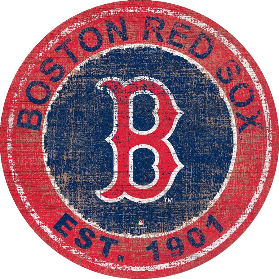 Fan Creations Boston Red Sox Heritage Logo Round Sign in the Wall Art