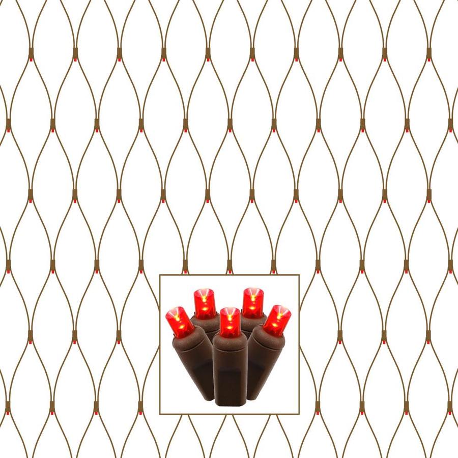 Vickerman Vickerman 150 Red Wide Angle LED Single Mold Christmas Net