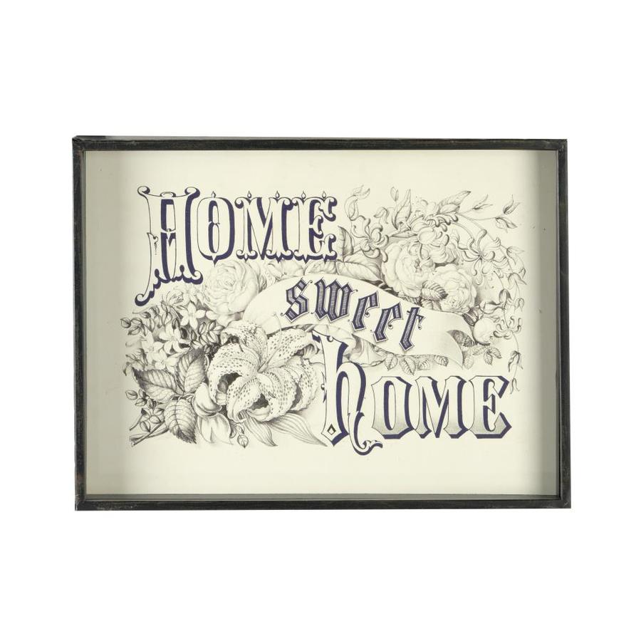 Creative CoOp 15.75inW inHome Sweet Homein Metal Framed Wall DEcor