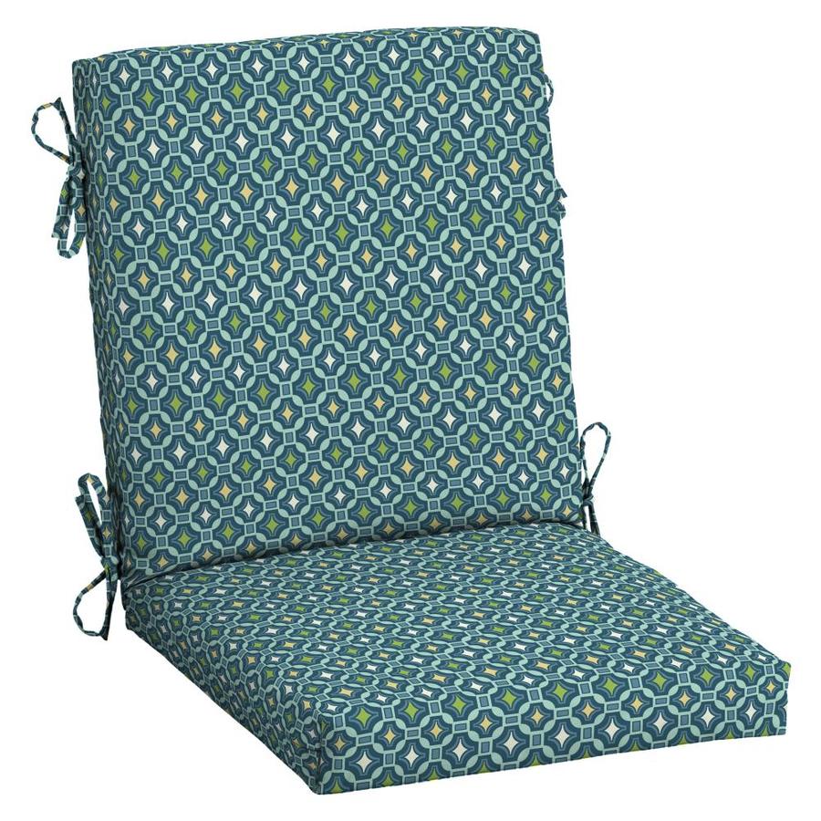 Arden Selections Alana Tile High Back Patio Chair Cushion in the Patio