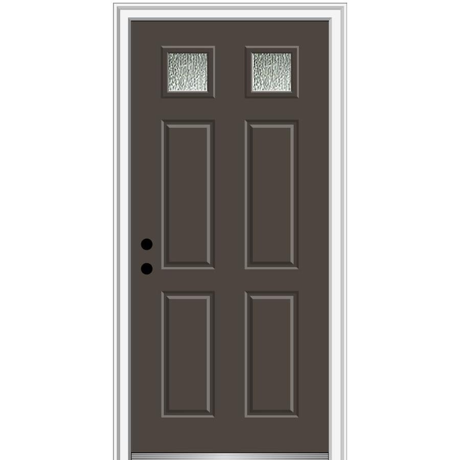 MMI DOOR Rainglass 32in x 80in Fiberglass 1/4 Lite Right