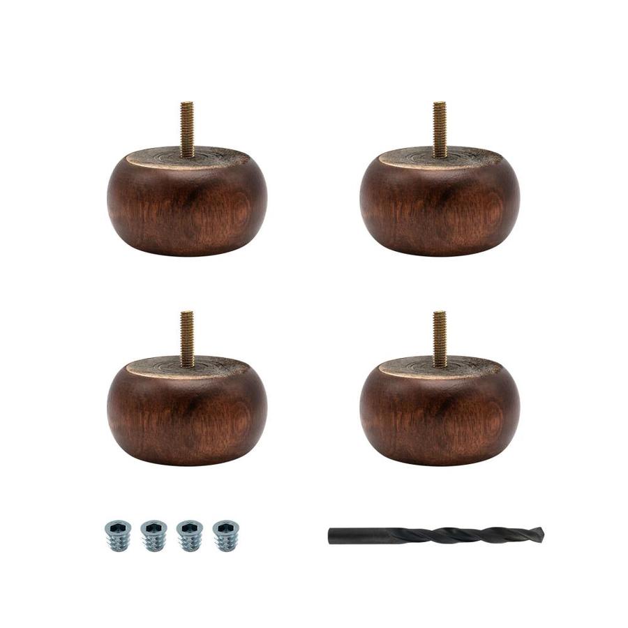 Architectural Products by Outwater Bun Feet Sofa Table Leg (3.625in x 1.875in) in the Table