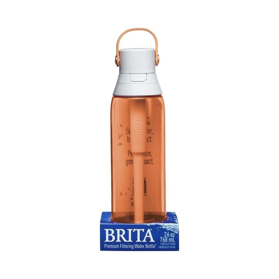 Brita Brita 4001113 Premium 26 oz Filtered Water Bottle Coral in the