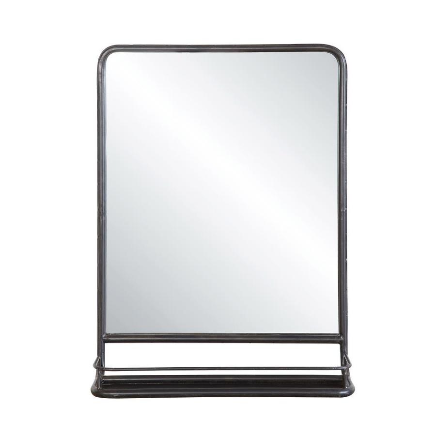 Creative CoOp 19.5in L x 6.5in W Silver Framed Wall Mirror in the