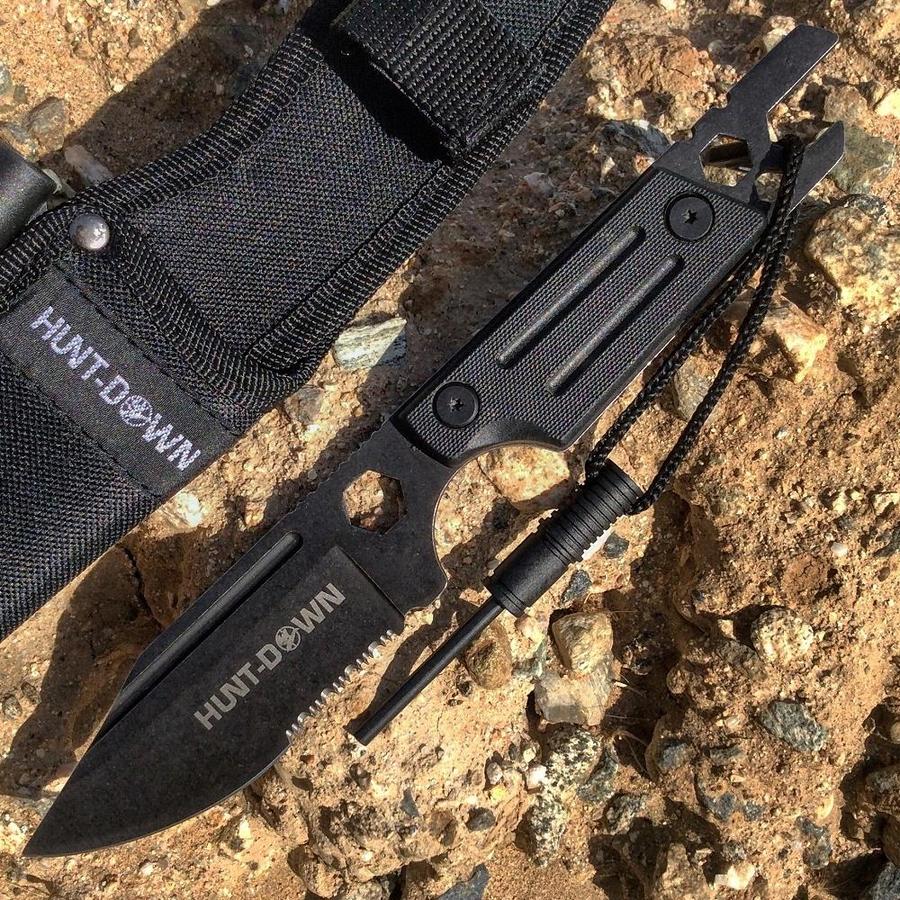 Shelter Shelter 9839 9.5 in. HuntDown Fixed Blade Hunting Knife with