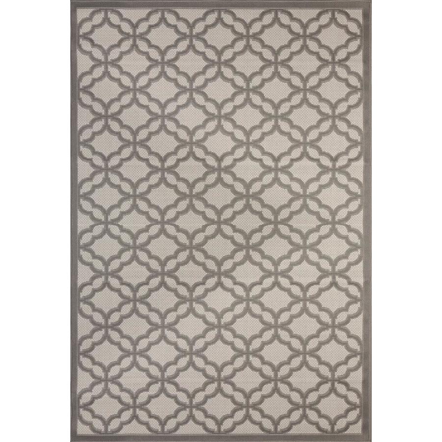 MSRUGS MSRUGS Festival Indoor/Outdoor Flatweave Gray Contemporary 4 ft
