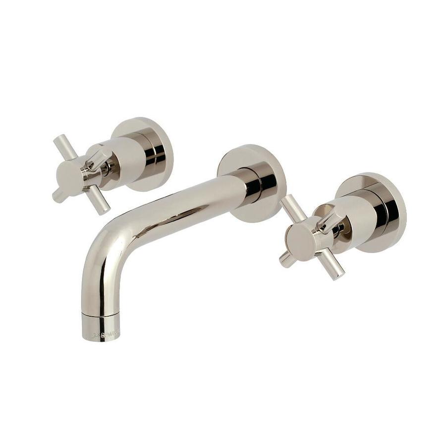 8 Inch Center Shower Faucet Kingston Brass Kingston Brass KS8126DX Modern 8 in. Center Wall Mount